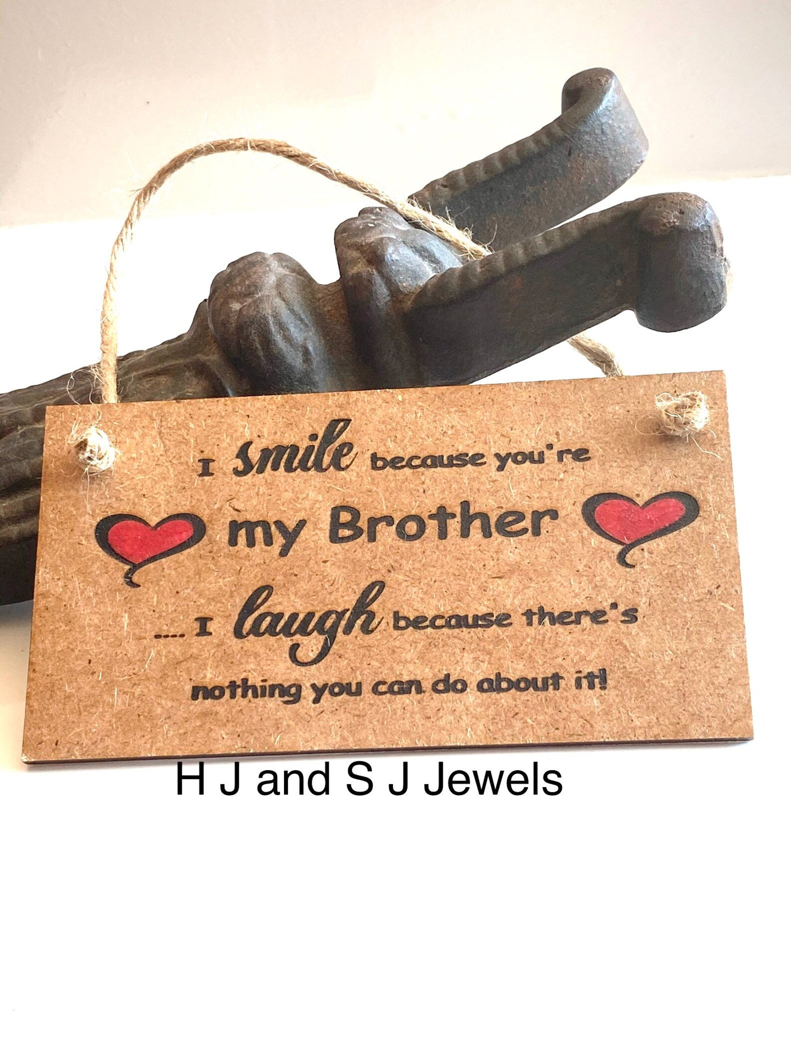 Engraved Brother Wall Plaque Wooden Hanging Quotation Etsy