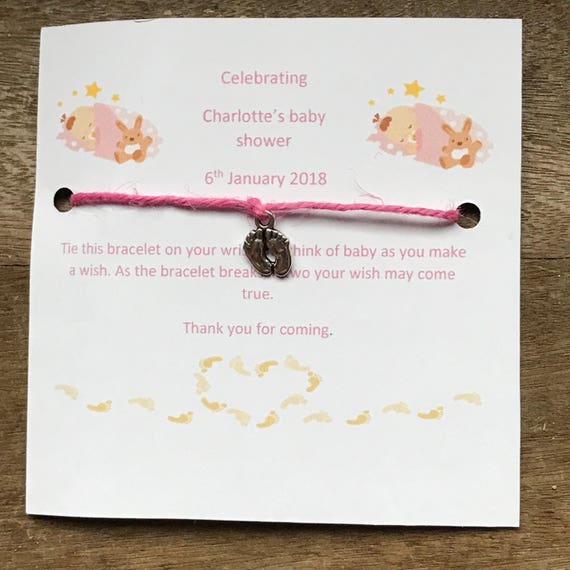 baby shower bracelet favours