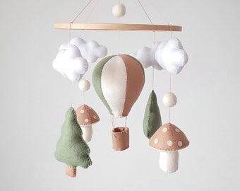 Forest nursery decor, mobile for crib, expecting mom gift