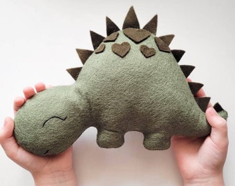 Dinosaur nursery decor, felt toy, boys dinosaurs, toy dinosaurs, baby boys toys, dino baby toys, natural baby toys