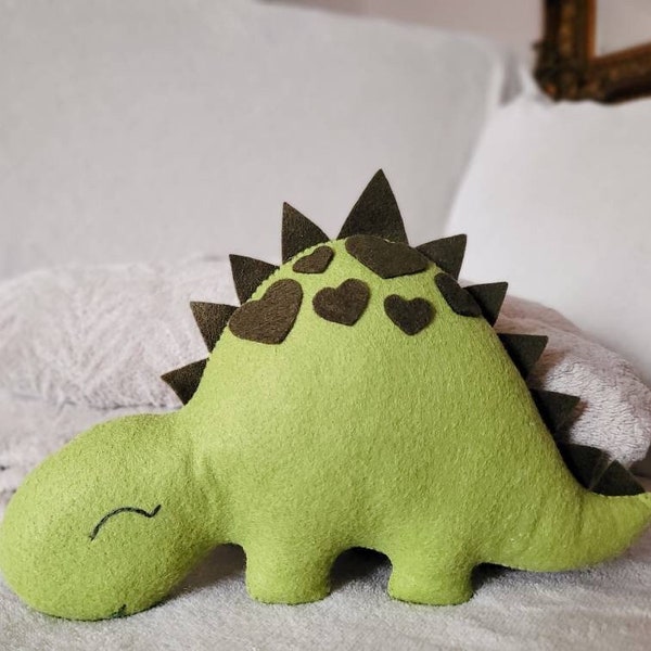 Almohada de cuerpo de animal, almohada de animal personalizada, almohada de nombre de bebé, baby shower dino, juguete de dinosaurio, decoración de guardería neutral