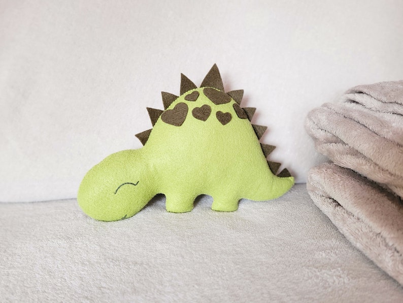 Dinosaur nursery decor, felt toy, boys dinosaurs, toy dinosaurs, baby boys toys, dino baby toys, natural baby toys image 7