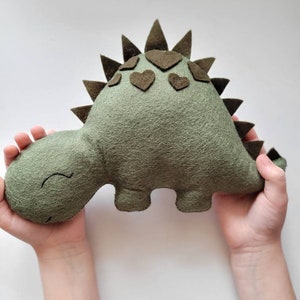 Dinosaur nursery decor, felt toy, boys dinosaurs, toy dinosaurs, baby boys toys, dino baby toys, natural baby toys image 8