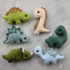 Mobile de dinosaure, accessoires de berceau, décor de pépinière de dinosaures, mobile pour bébé, mobile pour bébé en feutre, mobile de berceau, image 9