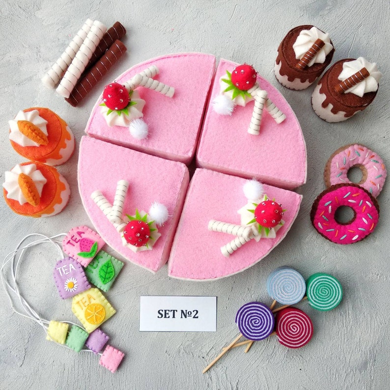 Play Food Felt Food Play Food for Play Kitchen Montessori Etsy