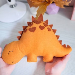 Dinosaur nursery decor, felt toy, boys dinosaurs, toy dinosaurs, baby boys toys, dino baby toys, natural baby toys image 5