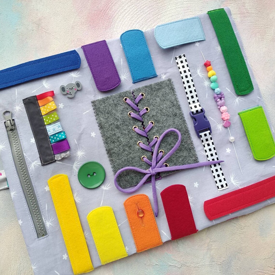 Play Rug baby sensory mat Montessori materials Road Rug Etsy