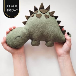 Dinosaur nursery decor, felt toy, boys dinosaurs, toy dinosaurs, baby boys toys, dino baby toys, natural baby toys image 10