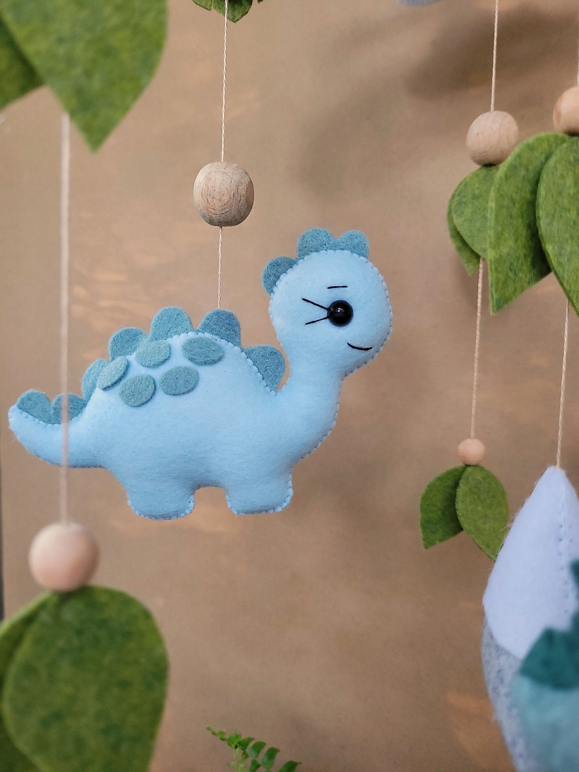 Dinosaur baby mobile Dino nursery tropical nursery Jurassic Etsy