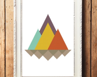 Mountains IV Cross Stitch Pattern (Digital Download)