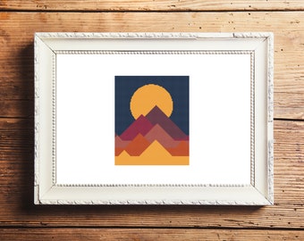 Mountains VII Cross Stitch Pattern (Digital Download)