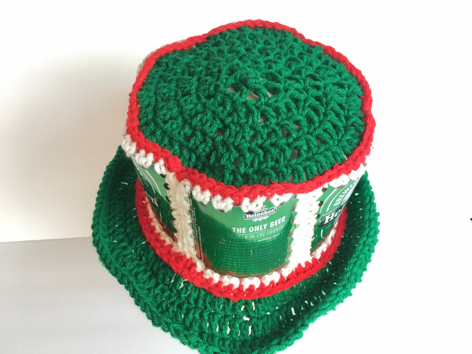 Beer can Hat made with recycled Beer cans. bucket hat Classic Etsy