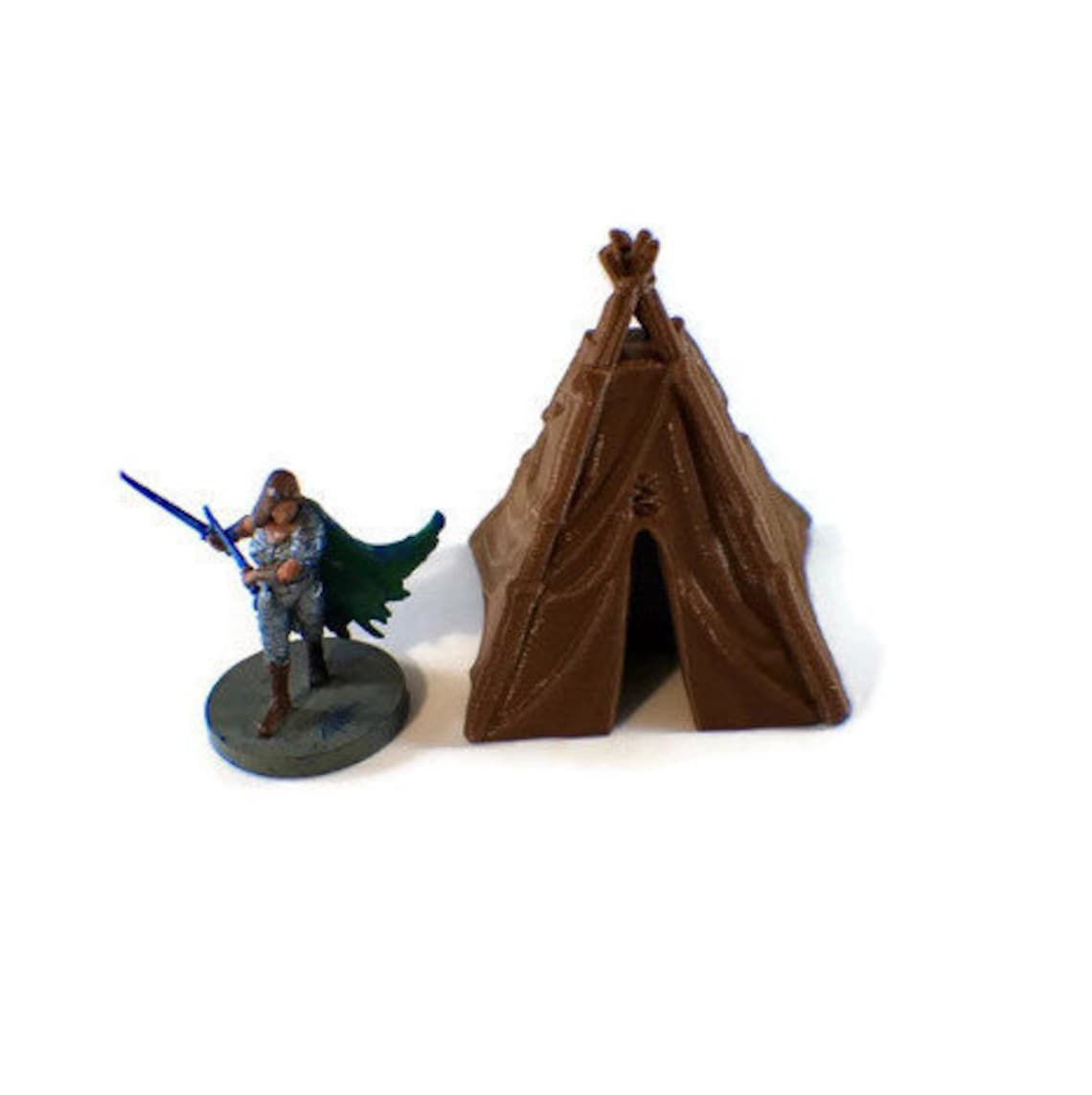 Tents and Campfire 28mm Miniature Terrain Dnd Miniatures Etsy