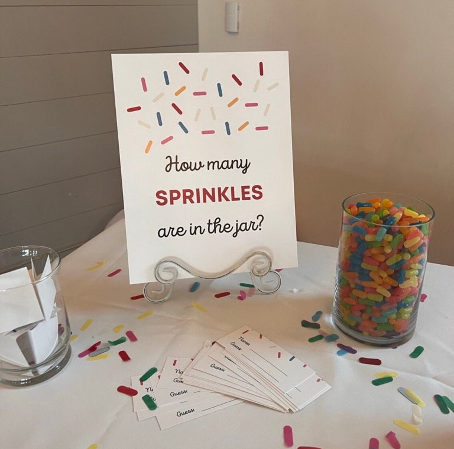 Guess How Many Sprinkles? - Baby Shower Guessing Game - Baby Shower ...