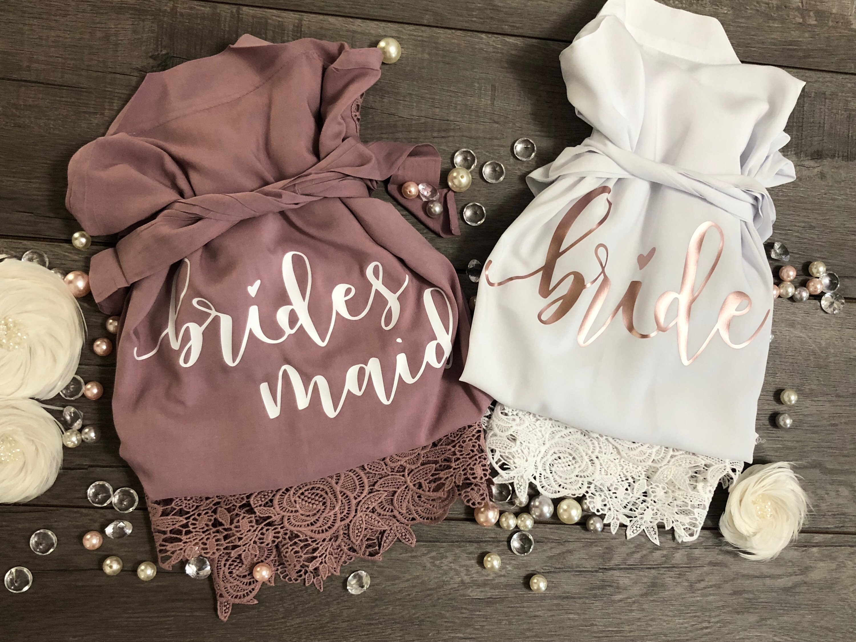 bridesmaids robes personalized