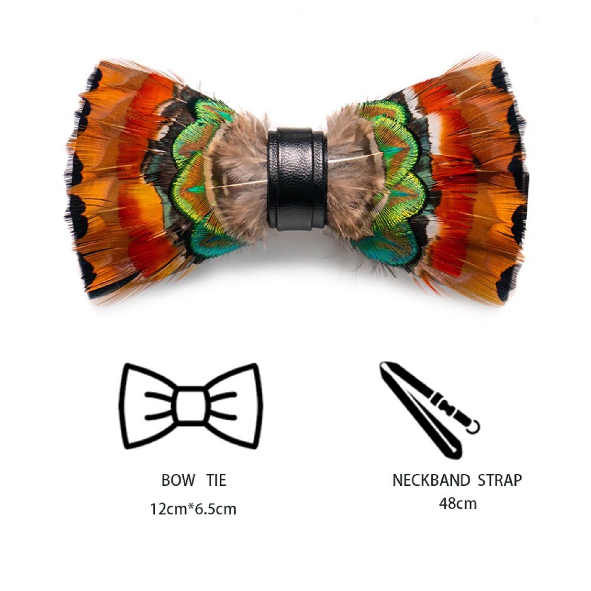 Original Design Feather Bow Tie Exquisite Hand Made Bowtie Etsy