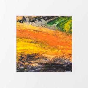 Acrylmalerei, Originalgemälde, Zeitgenössische Kunst, Landschaftsmalerei, Felder Malerei, Wohnkultur, einzigartiges Geschenk, Natur Kunst,