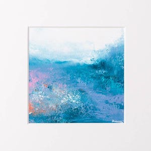 Pintura acrílica, paisaje original, miniatura de paisaje, regalo original, arte de la naturaleza, decoración del hogar, pintura de paisaje, arte original