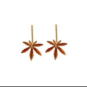 Maple Branch Earrings, Leaf Earrings, Autumn, Handmade, Leaves, Gift for her, Winter jewelry