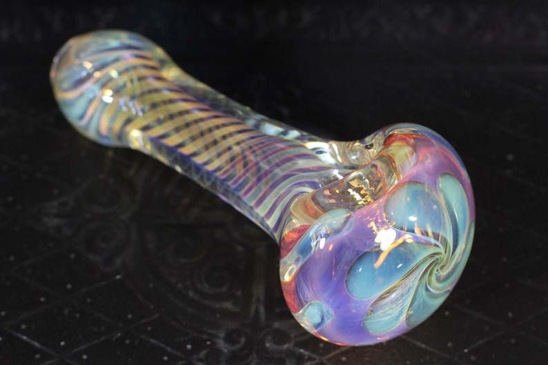 Glass Smoking pipe Color changing Glass Spoon Inside out Etsy