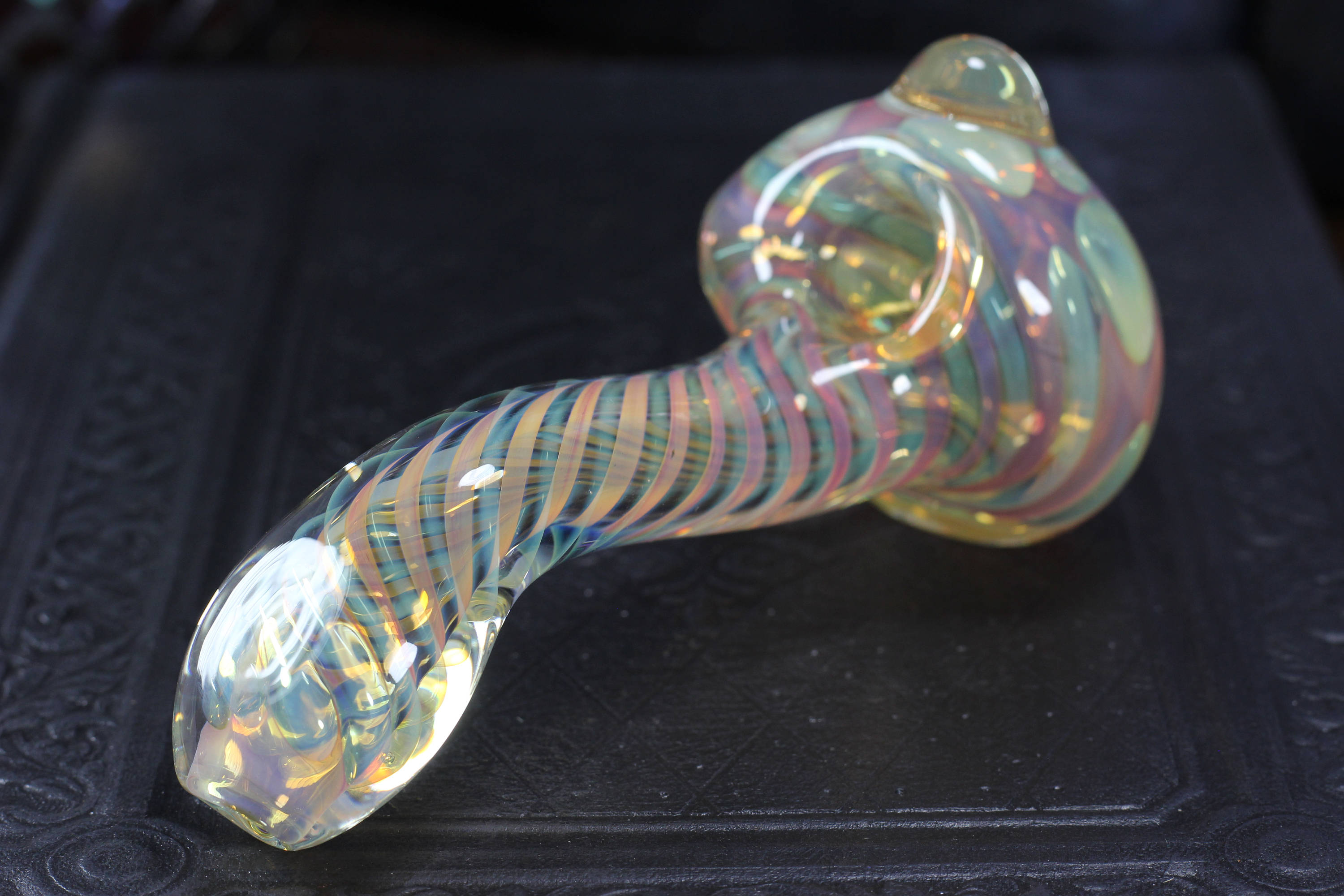 Glass Smoking pipe Color changing Glass Spoon Inside out Etsy