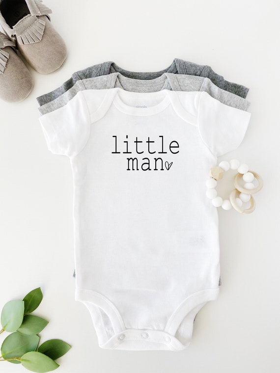 little man baby outfit