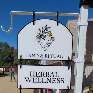Personalized Sign for Hanging on Pop Up Tents, Market Displays, Custom Retail Marketing