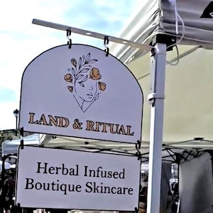 EXTRA LARGE - Personalized XL 3D Printed Tent Sign for Farmer's Market Canopy, Retail Displays, Popups, Craft Faires, etc.