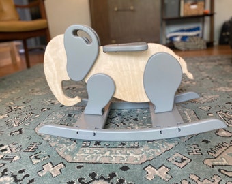 childrens elephant rocking chair