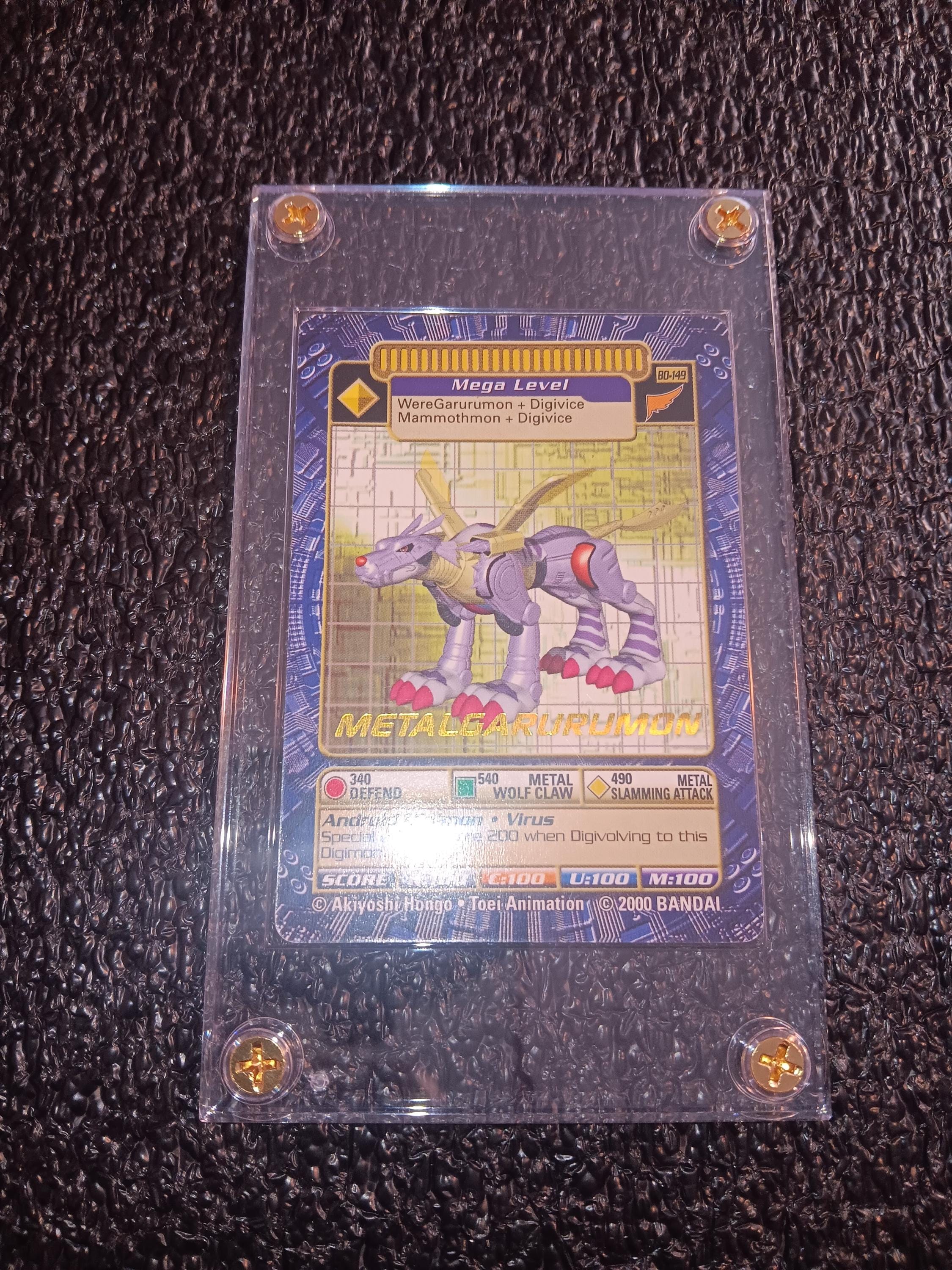 Digimon Card Metalgreymon Gold Embossed Lettering, Sealed Protected New -  Etsy
