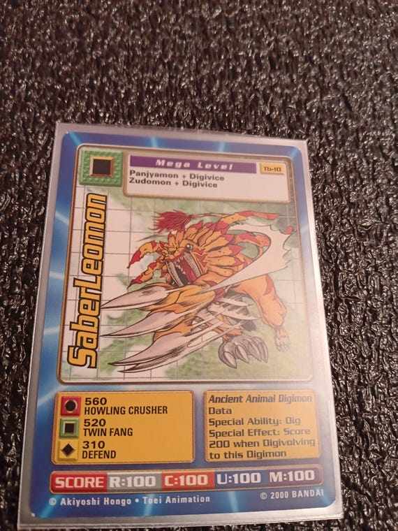 Digimon Card Saberleomon Taco Bell Promo, New Prestine Condition. - Etsy Digimon Card Saberleomon Taco Bell Promo, New Prestine Condition. - Etsy