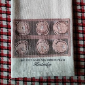 Bourbon The Best Bourbon Kentucky Tea Towel - Bourbon Gifts - Bourbon Trail - Bar Gift - Whiskey Lover - Bar Decor - Gift Ideas - Fun Gifts