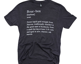 Bourbon Definition T-shirt - Presentidéer - Whiskyälskare - Bourbonpresenter - Roliga T-shirts - Alkoholpresenter - Julklappar - Bourbonprovning