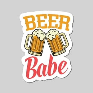 Beer Babe Aufkleber - Geschenkideen - Grußaufkleber - Lustige Abziehbilder - Geburtstagsgeschenke - Bierkühler-Abziehbilder - Bourbon - Kentucky - Frauengeschenke