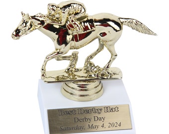 Best Derby Hat - Kentucky Derby Trophy - Derby - Derby Party Favors - Kentucky Derby - Derby Fashion - Derby Decor - Derby Party