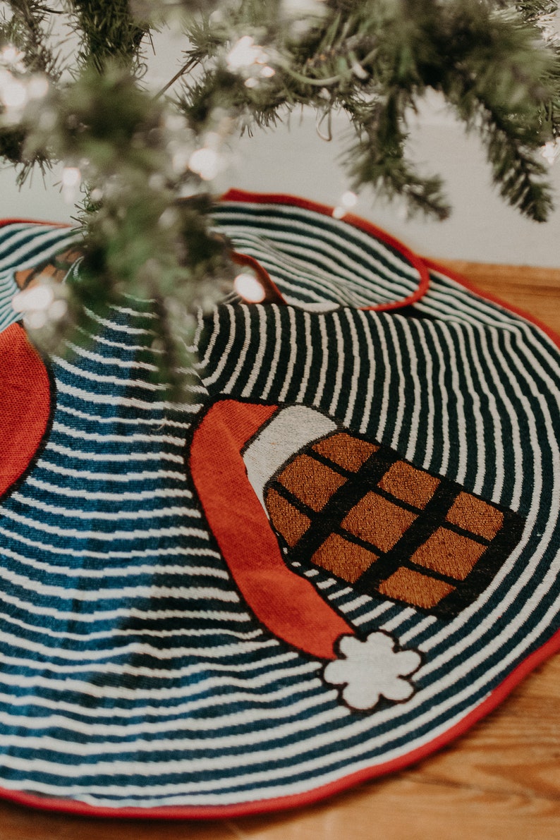 Santa Bourbon Barrels Tree Skirt Etsy