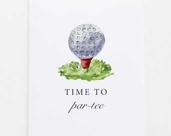 Golf-Geburtstagskarte „Tee-rific“ – Lustige Karte Für Golfer, 14x21 Cm, Inkl. Umschlag