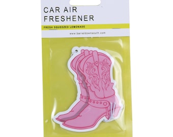 Dolly Pink Boots Lemonade Air Freshener - Car Gifts - Gifts For Him Or Her - Scented Dolly - Funny Gift - Country Music Gifts - Boot