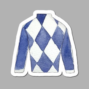 Zijden sticker derbyjockeys - stickers welkomstgroet - stickers jockeys - derbystickers - derbystickers - wenskaarten - jockeyszijde