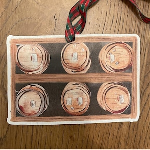 Bourbon Whiskey Rickhouse Wood Ornament - Whiskey Ornament - Bourbon Ornament  - Bourbon Trail - Christmas Ornaments - Gift Ideas - Alcohol