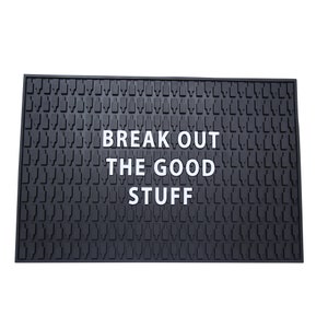 Break Out The Good Stuff - Bourbon - Bourbon Bar - Bourbon Bar Mat - Drinking Bourbon - Bourbon Gift - Whiskey - Alcohol Bar Gift - Gift