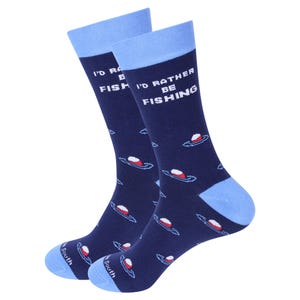 Fischsocken - Ich würde lieber Fischsocken sein - Fischliebhaber - Geschenk für Mann - Geschenk für Freund - Fischfang-Angeln