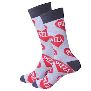 Pizza Socks - I Love Pizza Socks - Pizza Lovers - Gifts - Socks - Pizza Apparel - Gifts for Husband - Gifts for Boyfriend - Pizza Food