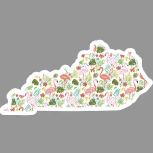 Adesivo fenicottero del Kentucky - Adesivi di benvenuto - Idee regalo - Adesivi divertenti - Regali per la fidanzata - Adesivi del Kentucky - Festa della mamma - Decalcomanie
