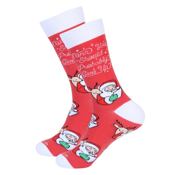 men's christmas dress socks Lucky Duck Sock Christmas Lights main image 0