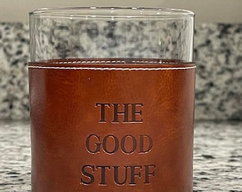 The Good Stuff Rocks Glass Set - Bourbon Drinking Gift - Husband Gift - Boyfriend Gift - Alcohol Cup - Whiskey Lovers - Bourbon - Gift Ideas