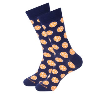 Tennessee Socks - Navy Orange Tennessee Tri Star Socks - Tri Star Socks - Tennessee Fans - Tennessee Gifts - Gifts for Husband or Boyfriend