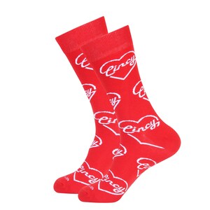 Ohio Socks - Heart Cincy Socks - Ohio Fans - Ohio Lovers - Ohio Gifts - Gifts for Husband - Gifts for Boyfriend - Cincinnati Socks
