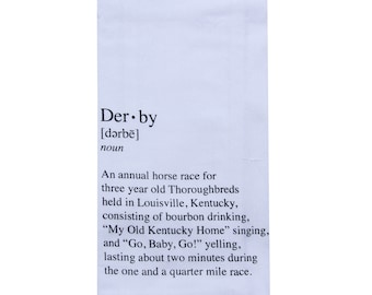 Decoración de caballos - Decoración Derby - Derby de Kentucky - Toalla de té - Regalos de caballos - Favores de fiesta Derby - Regalo del Derby de Kentucky - Decoración ecuestre