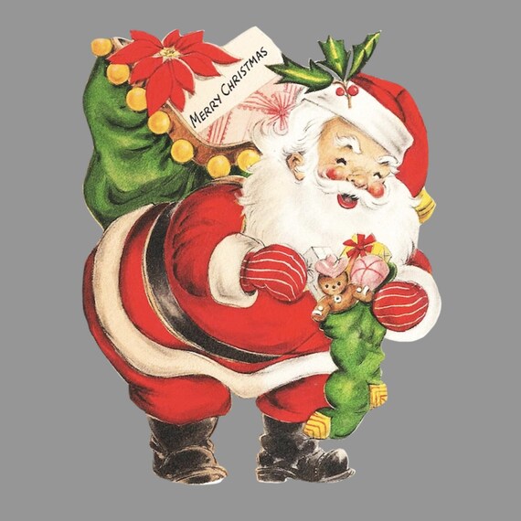 Calza Di Natale Personalizzata Con Iniziale In Legno - 50 Cm - Rosso/Verde Cacciatore - Decorazione Natalizia - 2